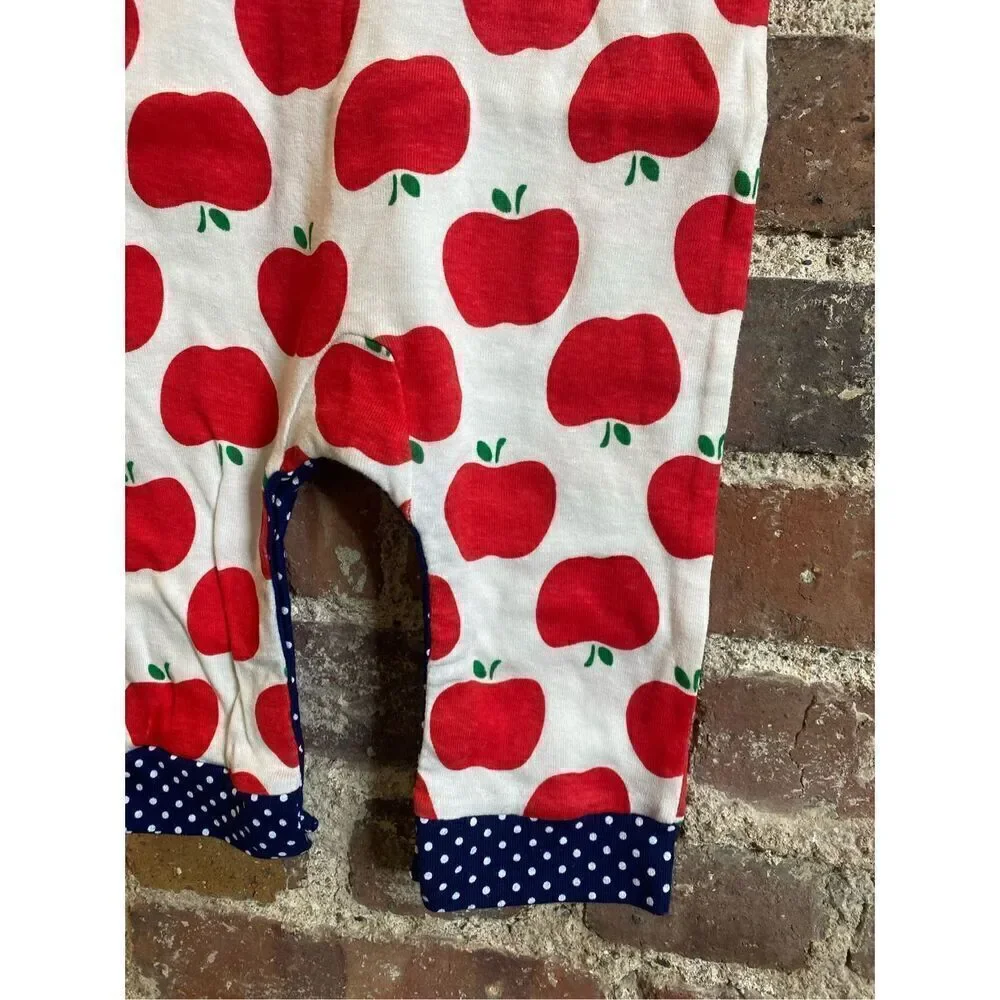 Gerber - Red Apple Print, Polkadot - One-Piece Sleeper Baby Size 3-6 Months